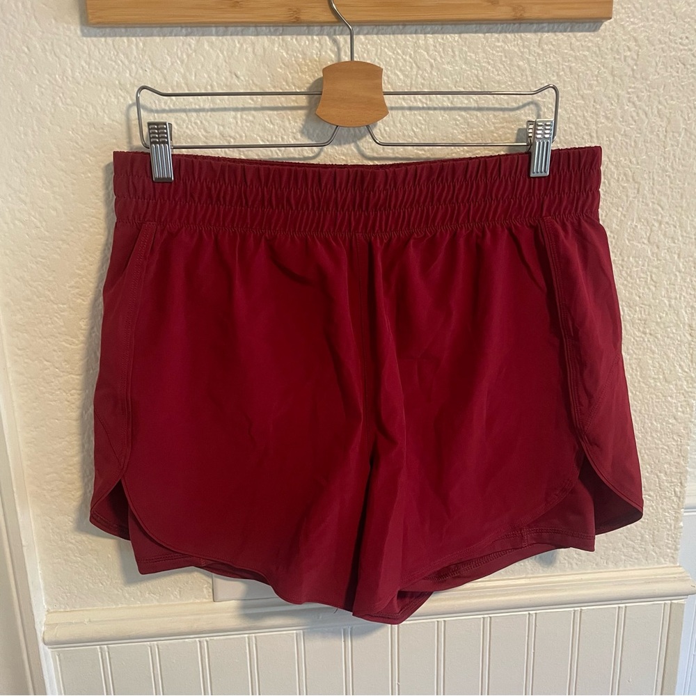 Avia Women's Deep Red Athletic Shorts